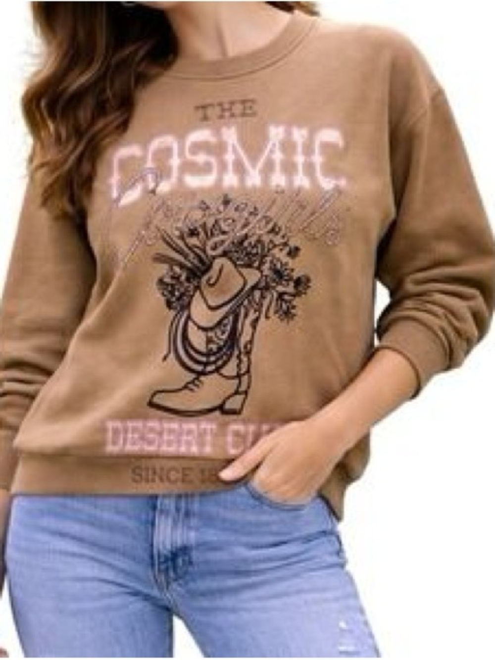 Cosmic Cowgirl Sweatshirt Crewneck Western Size XXXL NWOT